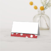 Red Rock Star Music Party Platzkarten (Rückseite)