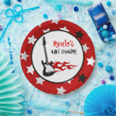 Red Rock Star Rock-a-Bye Paper-Teller Pappteller (Party)