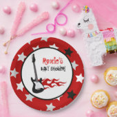 Red Rock Star Rock-a-Bye Paper-Teller Pappteller (Party)