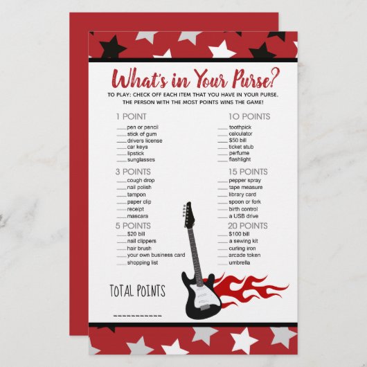 Red Rock Star Rock a Bye Was ist in deinem Handysp (Vorne/Hinten)