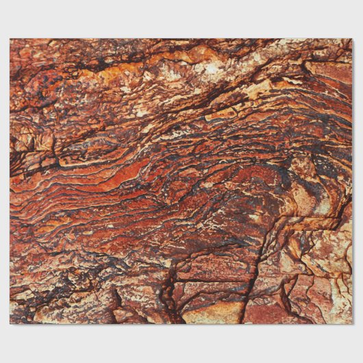 Red Rock Texture Geschenkpapier (Flach)