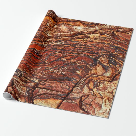 Red Rock Texture Geschenkpapier (Ungerollt)