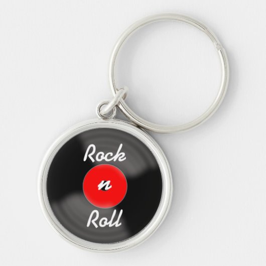 Red Rock'n'Roll Record Schlüsselanhänger (Vorne)