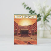 Red Rocks Amphitheater Colorado Postkarte (Stehend Vorderseite)