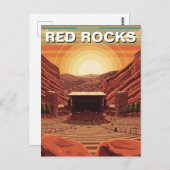 Red Rocks Amphitheater Colorado Postkarte (Vorne/Hinten)