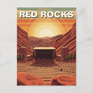 Red Rocks Amphitheater Colorado Postkarte