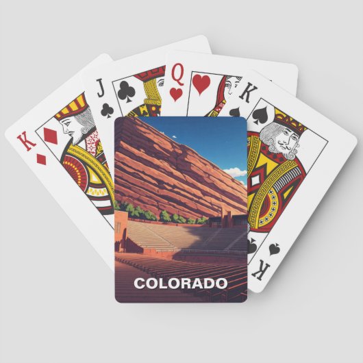 Red Rocks Amphitheater Colorado Spielkarten (Rückseite)