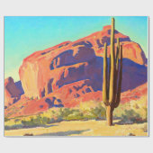 Red Rocks and Cactus, 1945 von Maynard Dixon Geschenkpapier (Flach)