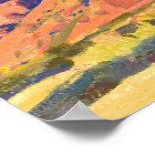 Red Rocks and Cactus, 1945 von Maynard Dixon Poster (Ecke)