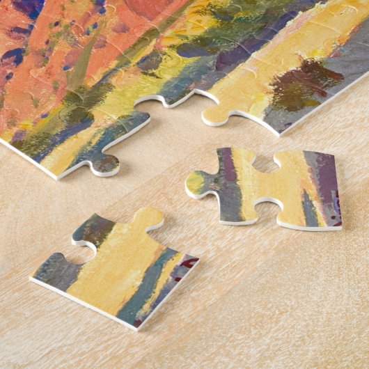 Red Rocks and Cactus, 1945 von Maynard Dixon Puzzle (Seite)