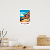 Red Rocks Colorado Reisen Print Poster (Küche)