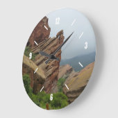 "Red Rocks" Colorado Wall Clock Große Wanduhr (Winkel)