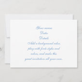 Red Rocks Heart am Sandy Beach Einladung (Rückseite)