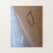Red Rocks Heart am Sandy Beach Puzzle (Vertikal)