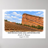 Red Rocks Park und Amphitheater Colorado Poster (Vorne)