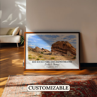 Red Rocks Park und Amphitheater Colorado Poster