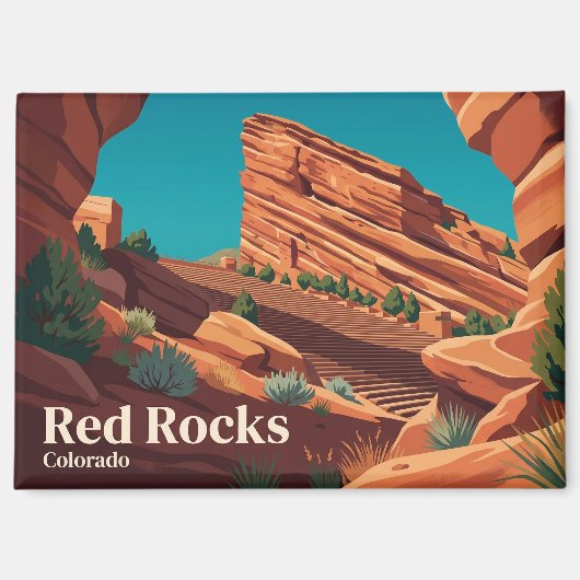 Red Rocks Park und Amphitheater USA Magnet (Vorderseite)