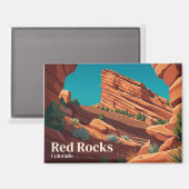 Red Rocks Park und Amphitheater USA Magnet (Vorderseite/Rückseite)
