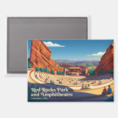 Red Rocks Park und Amphitheater USA Magnet (Vorderseite/Rückseite)