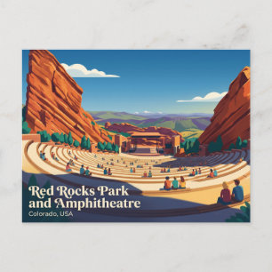 Red Rocks Park und Amphitheater USA Postkarte