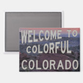 Red Rocks View of Denver Magnet (Vorderseite/Rückseite)