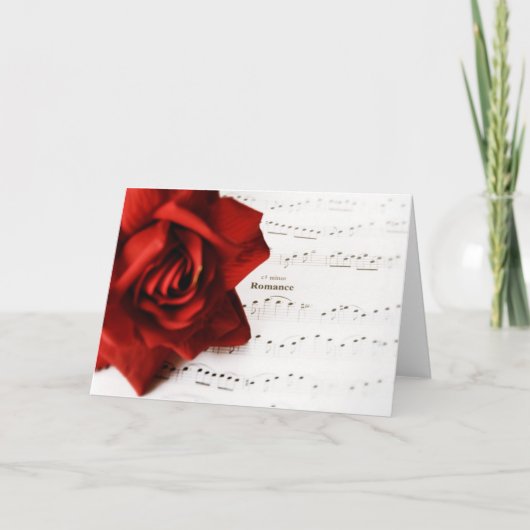Red Romance Card Feiertagskarte (Vorderseite)