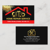 Red Roof Gold Paint Spritzer Visitenkarte (Vorne/Hinten)