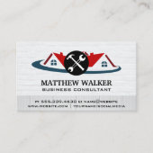 Red Roof Top Zuhause | Hardware-Tools Visitenkarte (Vorderseite)