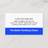 Red Roof With Leaking Faucet Visitenkarte (Rückseite)