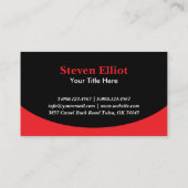 Red Roofers Professional Roofing Service Business Visitenkarte (Rückseite)