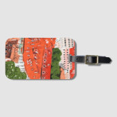 Red Roofs Prag Tschechische Stadtbild Papier Colla Gepäckanhänger (Vorderseite (Horizontal))