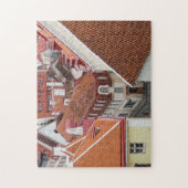 Red Roofs Village Tallinn Estland Foto Puzzle (Vertikal)