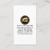 Red Rooftop Gebäude Handyman Visitenkarte (Rückseite)