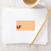 Red Rooster Address Label Adressaufkleber (Insitu)