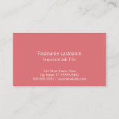 Red Rooster Farmhouse Bistro Logo Professional Visitenkarte (Rückseite)