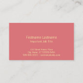 Red Rooster Farmhouse Bistro Logo Professional Visitenkarte (Rückseite)