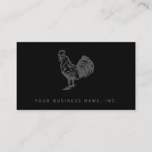 Red Rooster Farmhouse Bistro Logo Professionell Visitenkarte