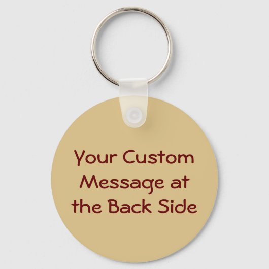 Red Rooster Head Schlüsselanhänger (Rückseite)