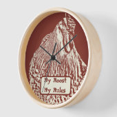 Red Rooster Hühnerboss Mama Vater Rustic Hen Bar Uhr (Winkel)