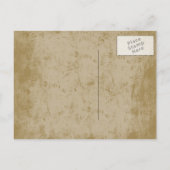 Red Rooster New Zuhause Moved Ankündigungspostkarte (Rückseite)