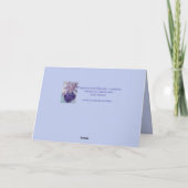 Red Rooster Watercolor Glückwunschkarte Karte (Rückseite)