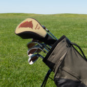 Red Rooster's Head Golf Headcover (In SItu)