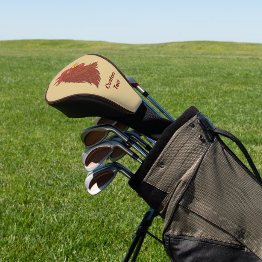 Red Rooster's Head Golf Headcover (In SItu)