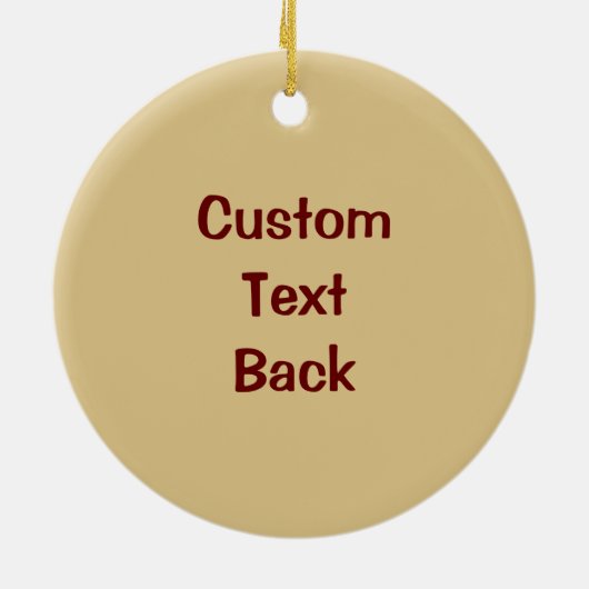 Red Rooster's Head Keramik Ornament (Hinten)