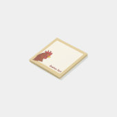 Red Rooster's Head Post-it Klebezettel (angewinkelt)