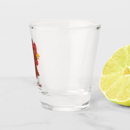 Red Rooster's Head Schnapsglas (Rechts)