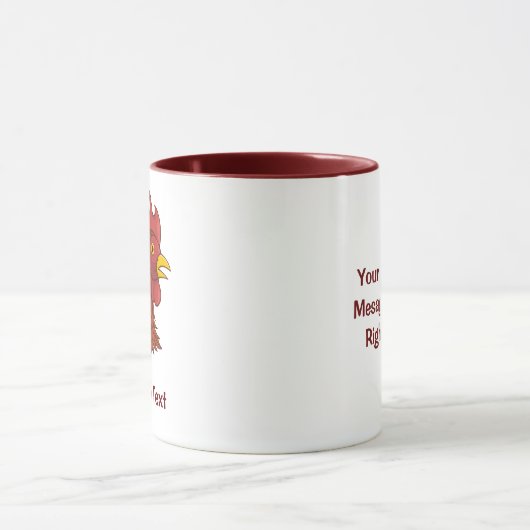 Red Rooster's Head Tasse (Zentrum)