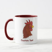 Red Rooster's Head Tasse (Links)