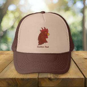 Red Rooster's Head Truckerkappe