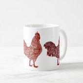 Red Roosters Trio Tasse (VorderseiteRechts)